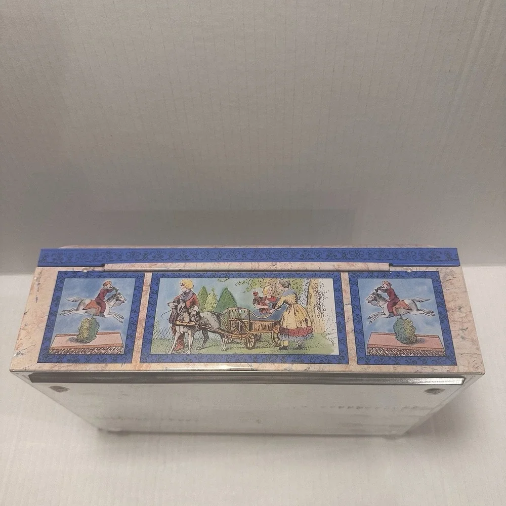 VTG E. Otto Schmidt‎ Large Biscuit Tin Cookie Sandwich Box West Germany Nurnberg